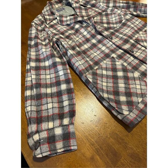 Pendleton Men's Small Gray Plaid 3 Button Blazer Jacket Lightweight 100% Wool - Picture 1 of 12